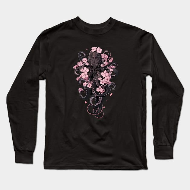 Blossom Cthulhu Long Sleeve T-Shirt by DarkSideRunners